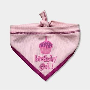 I See Spot Pink Happy Birthday Girl Cupcake Bandana Neck Scarf Small Dog Puppy S